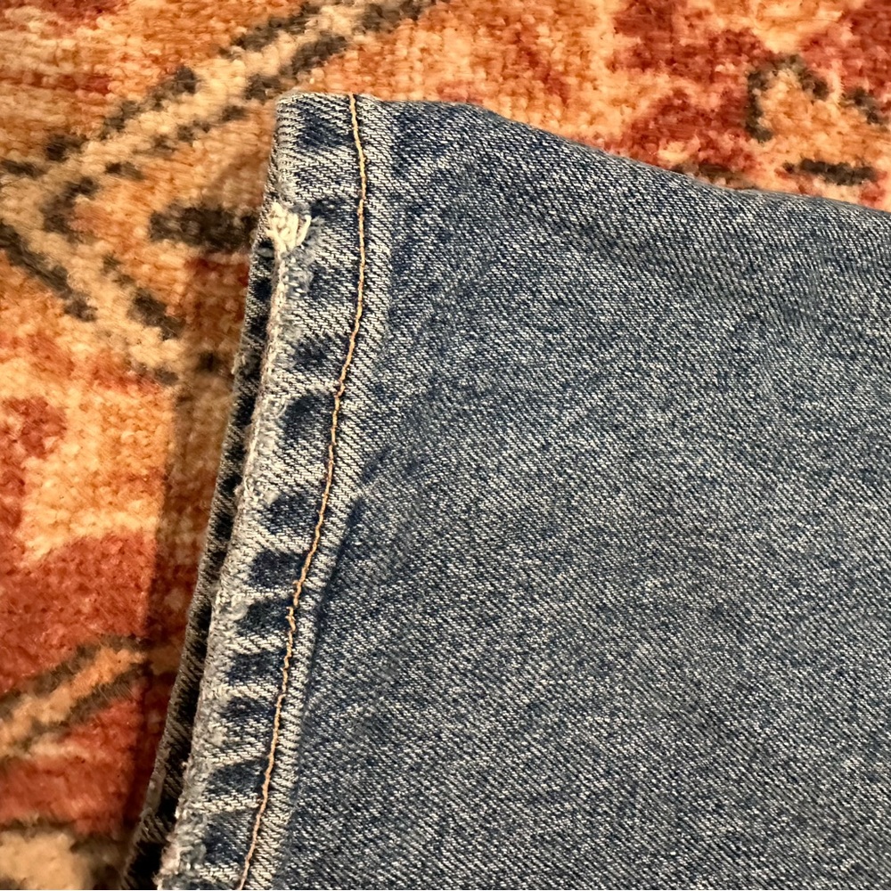 Zara High Rise Slim Fit Ripped Jeans - Picture 7 of 8
